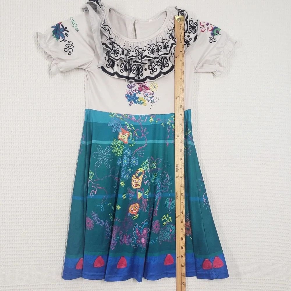 Disney Encanto Mirabel Costume Dress Kids 7/8 White Cosplay Dress Up Halloween - Picture 7 of 17